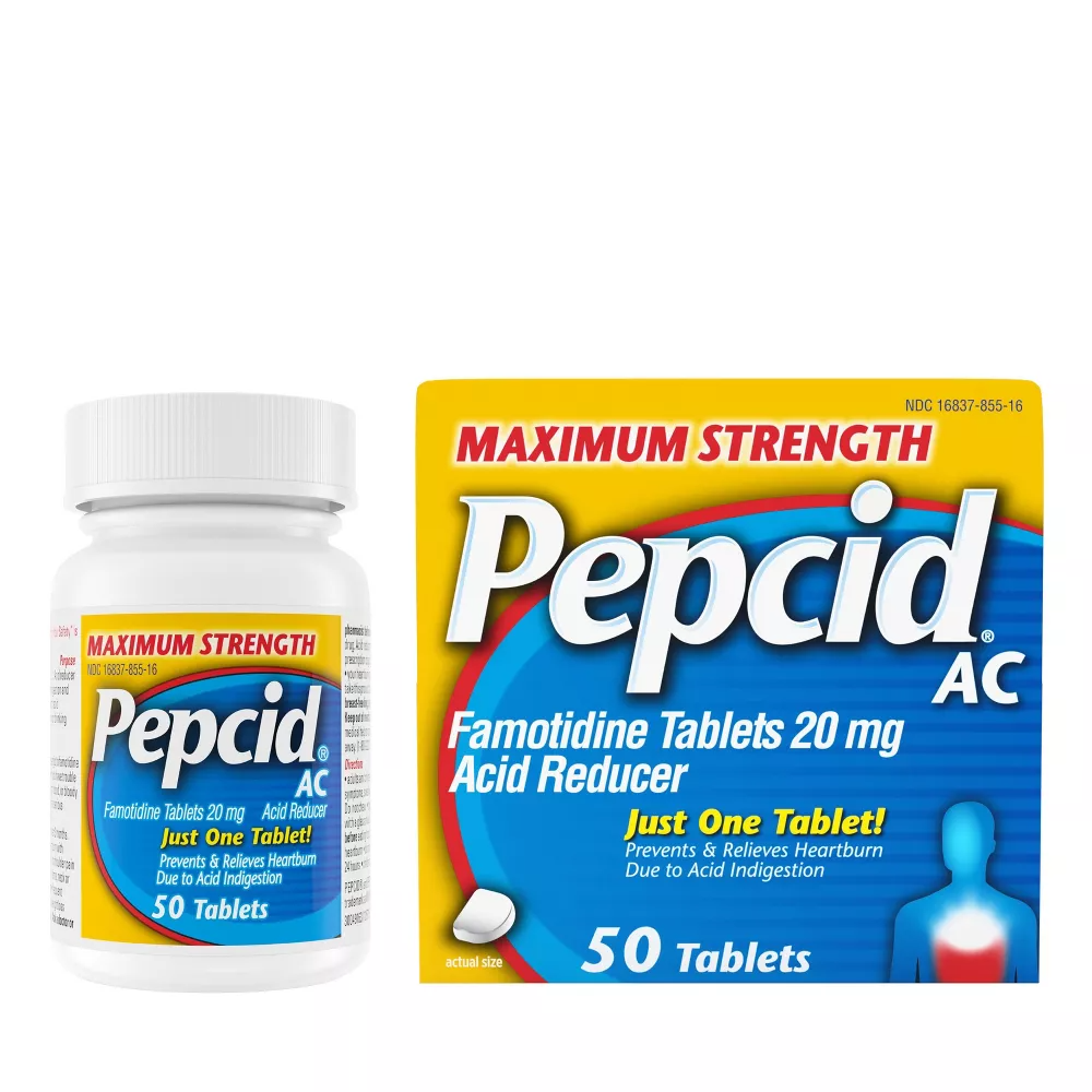 Pepcid AC Acid Reducer Maximum Strength Tablets, 50 Ea